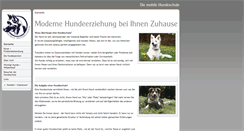 Desktop Screenshot of mobile-hundeschule.be